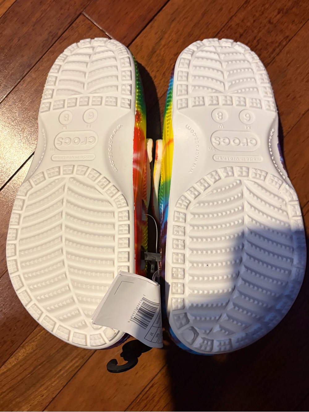 Women or Men Croc Shoes - Rainbow - Picture 2 of 4